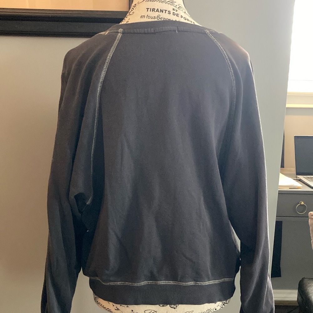 Z Supply Gray Crew Neck Pullover Sweater - Picture 2 of 3